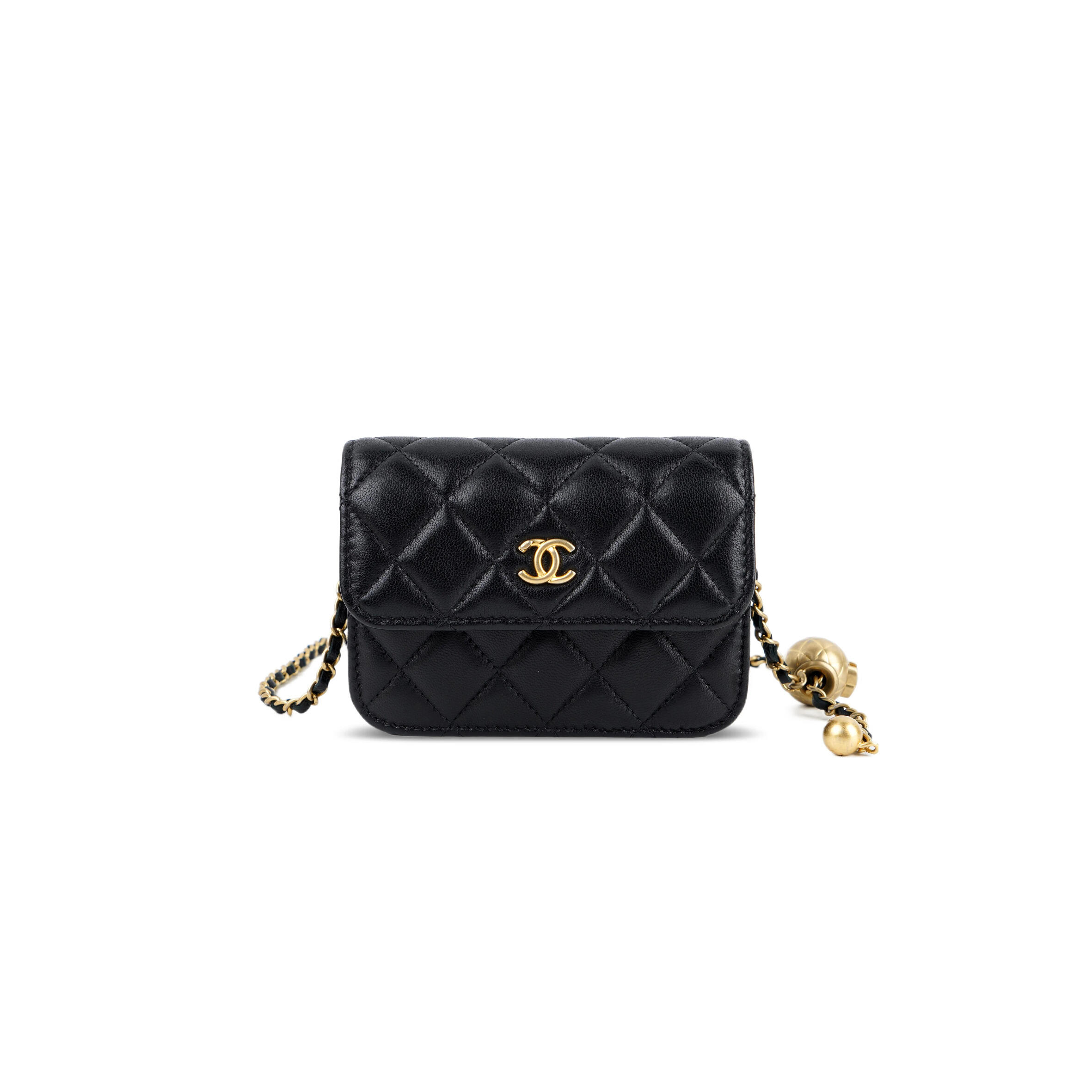Ch**el mini flap bag pearl crush lambskin ap1628 (12.5*9.5*3.5cm)